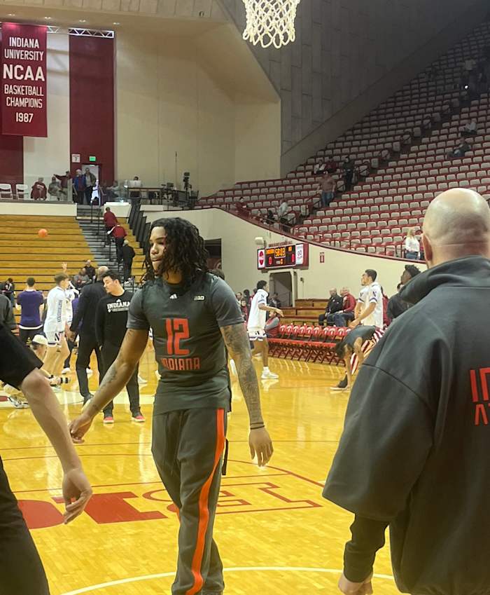 Indiana is wearing alternate uniforms today in collaboration with Fear of God and adidas.